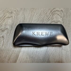 KREWE Metallic Silver Eyewear Case